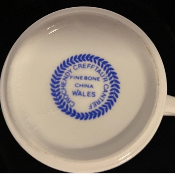 Vtg Windsor Castle Fine Bone China Mug Crefftiau Cymru Wales Souvenir Gold Rim - Picture 4 of 5